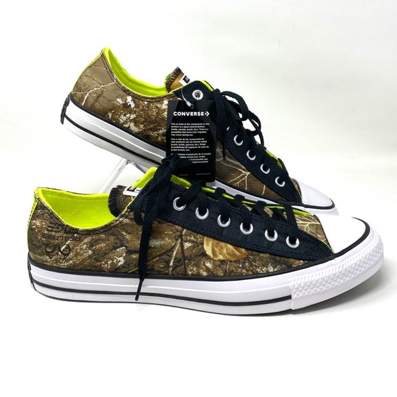 Converse Men's Size 12 169683F CTAS OX Brown Tree Camo Print Canvas Low Sneakers - Picture 3 of 11